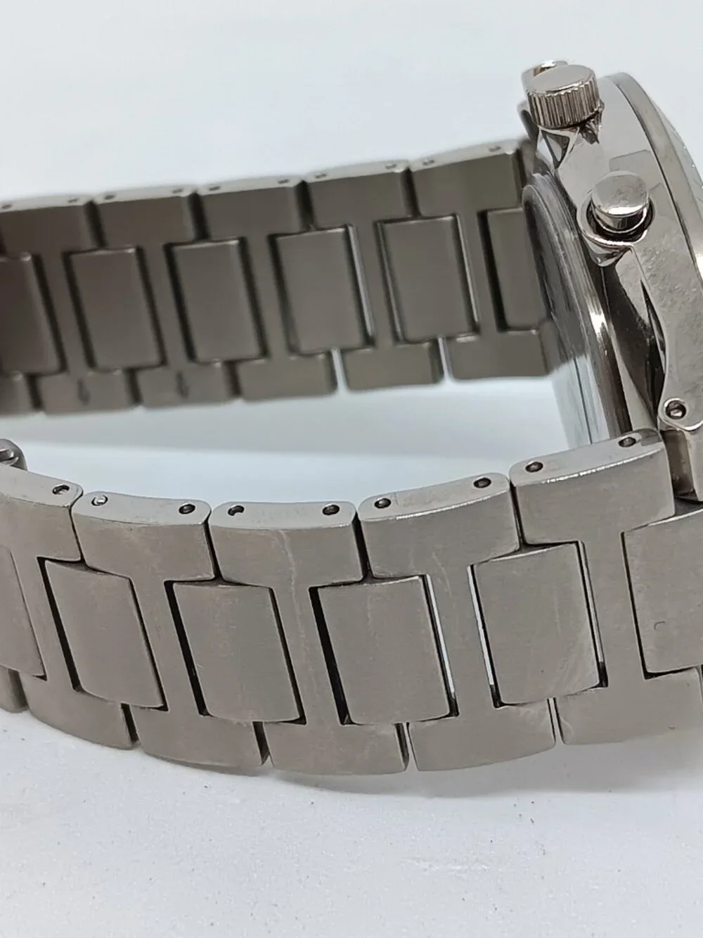 Bering 11743-709 Titan Chrono Men's 43mm Brushed Titanium Japanese Quartz Watch